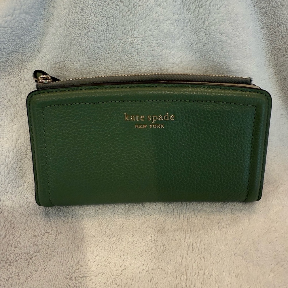 Kate Spade Forest Green Leather Wallet